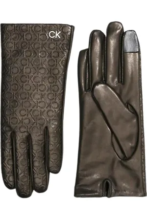 Calvin Klein Re-Lock Leather Gloves Dames -
