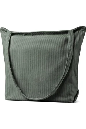 Merkloos Grote corduroy tas/linnen tas voor dames, ultralichte schoudertas met ritssluiting, stoffen tas, esthetisch, handtas, schoudertassen voor dagelijks gebruik, kantoor, schooluitstapjes en winkelen