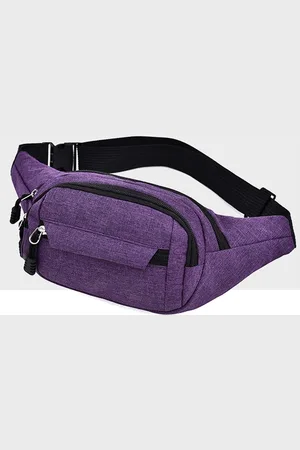 Merkloos Stijlvolle Canvas Heuptas voor Heren en Dames - Grote Telefoon Riemtas voor Outdoor Avonturen en Reizen