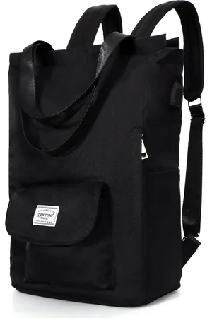 TAN.TOMI Rugzak - Schoudertas 2-in-1 - Laptoptas - Shopper - Schooltas - Rugtas met USB Oplaadpoort - Spatwaterdicht- 20L - 15.6 inch