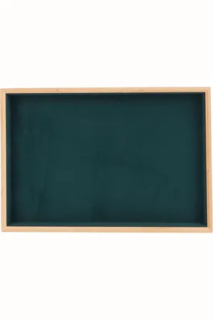 Merkloos Flannel Wooden Jewelry Tray Organizer - Elegant and Classic Vegetable