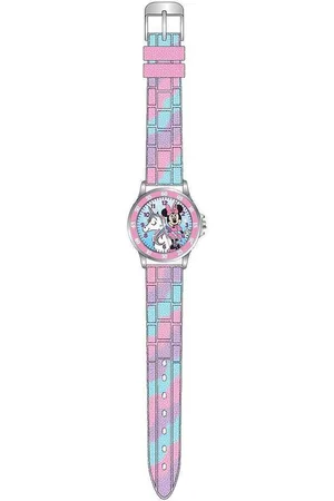 Disney Kinderhorloge Minnie Mouse - Time Teacher - Horloge - Minnie - - Regenboogkleuren