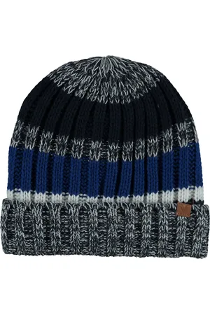 sarlini Jongens Muts Kobalt-Blauw Gestreept