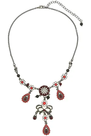 Behave Dames ketting met hangertjes 40 cm