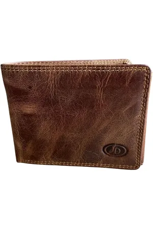 LEATHER DESIGN Billfold - leren heren portemonnee - hunter - RFID beschermd - compact