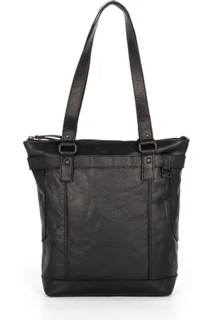 Spikes&Sparrow Leren Shopper / Schoudertas - Nora - Zwart
