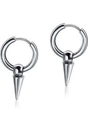 Lazy Cat Spike Pin Oorringen – Stalen Oorbellen – 12mm