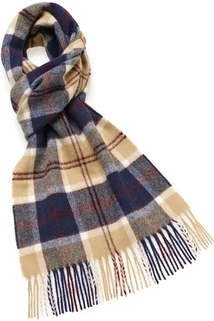 Bronte by Moon Sjaal Tartan Bannockbane Navy - Meriono Lamswol - 25 x 190 - Scotland