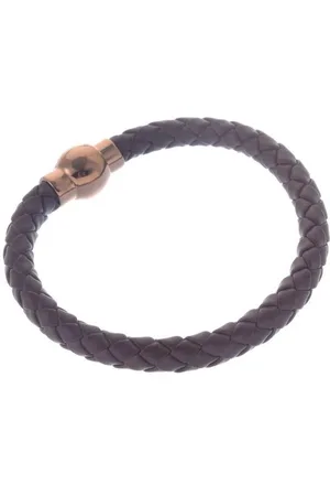 Behave Gevlochten armbandje van imitatieleer