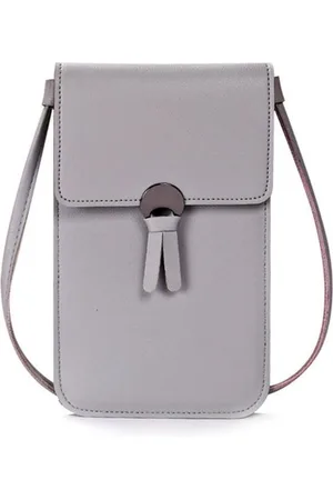 Amodi Mobiele Telefoon Tasje Vrouw Meisje - Crossbodytas - Telefoontasje - Licht grijs - 20 x 12 x 0.50 (H x B x D)