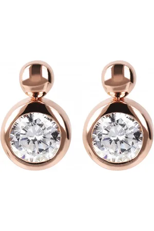 Bronzallure Altissima dames oorbellen WSBZ01802.W 18 karaats roségoud milano