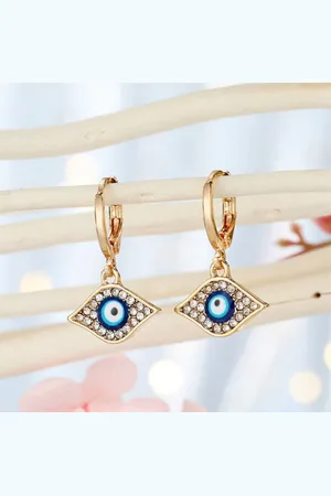 Akyol Evileye – evil – eye – blauwe evileye-oorbellen– geluks oog oorbel-griekse oog oorbel-turkse oog oorbel-blauwe oog oorbel- geluk – bescherming – diepe blauw - boze oog oorbellen - turkse oog - nazar boncuk -cadeau voor vriendin