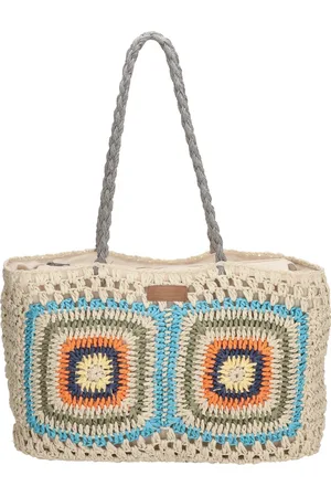 PE-Florence Natural Life Shopper - Licht Natuur Turquoise