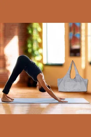 Merkloos Grote yogamattas Multifunctionele sporttas Yogamat draagtas Draagtas met zijvak Geschikt voor de meeste matten