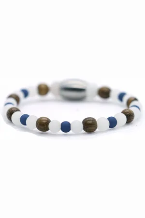 IBIZA MEN MENS JEWELLERY Jongens armband mix howliet 4mm - Ibizamen KIDS