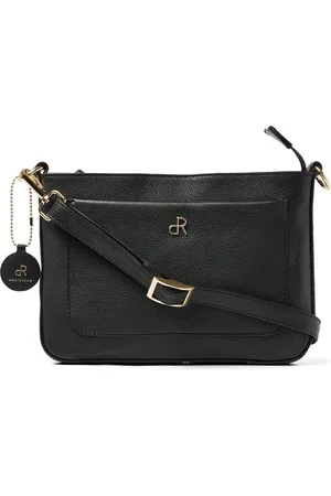 dR Amsterdam Schoudertas | Schoudertas dames | Crossbody tas dames | Handtassen dames | Leren schoudertas | Faggio - 903707 Black