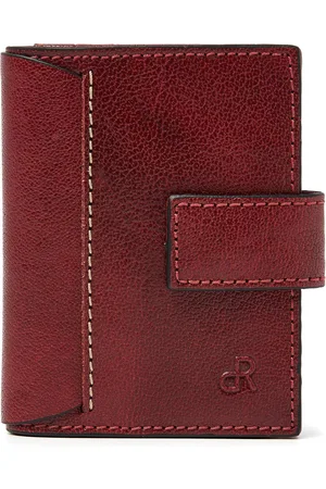 dR Amsterdam Pasjeshouder mannen | Pasjeshouder uitschuifbaar | Pasjeshouder vrouwen | Pasjes houder | Pasjeshouder leer | Pasjeshouder met drukknop | RFID | Cadeau voor mannen | Waxi - 78692 Red
