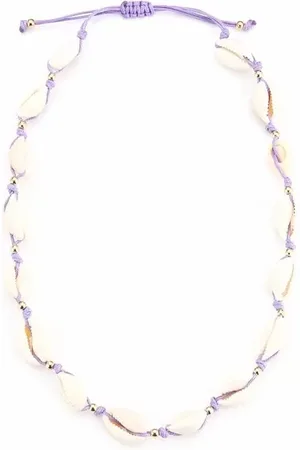 Bijoutheek Collier Schelpen Gold Balls