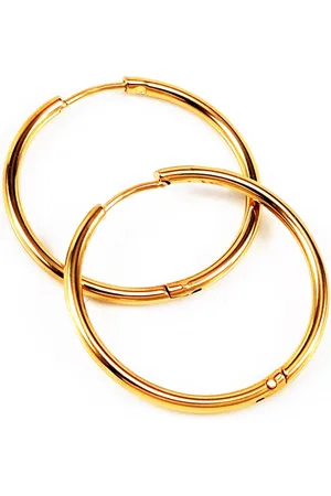 Dottilove Ø29mm Klassieke Oorbellen - Dames Oorringen - RVS - Gold Plated