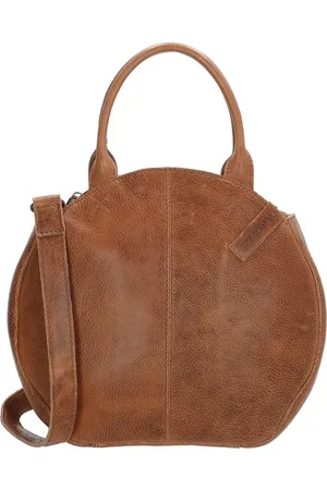 Hide & Stitches Cote d Azur Handtas - Crossbody Schoudertas - Trendy Rond Model - - 100% Leer