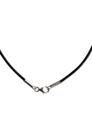 AuBor ®. Leren ketting. 2mm × 52cm