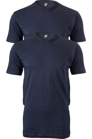 Alan Red T-shirts West Virginia (2-pack) - V-hals - donker