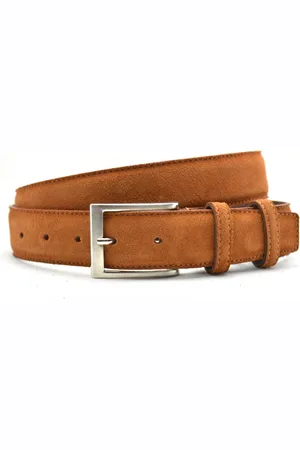 Timbelt Suede Pantalon Riem - Heren riem - Jeans & Pantalon riem - suède riem - Riemmaat 105 cm - Totale lengte 120 cm