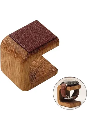 Merkloos Horloge Standaard | Horloge houder | Watch Stand | Hout | Luxe Horloge Houder |