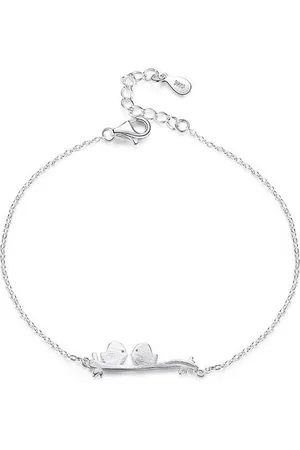 Lazy Cat Zilveren Armband – Twee Vogeltjes – Liefdes Armband