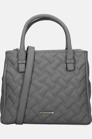 Claudio Ferrici Woven handtas grey