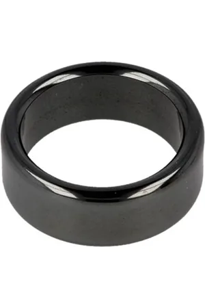 Ruben Robijn Hematiet edelsteen ring plat 8 mm - 22