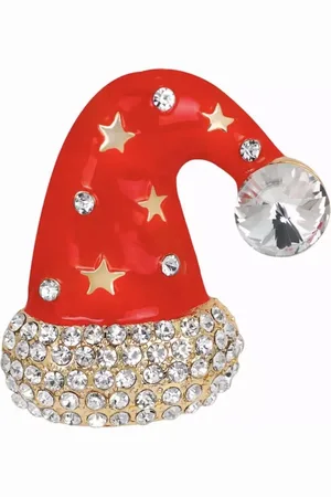 Fashion Jewelry Broche Kerstmuts Strass