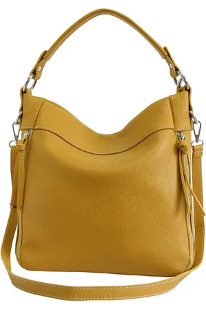 AmbraModa GLX3 - dames handtas schoudertas hobo bag van echt leer