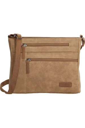 Beagles Brunete Crossbody Schoudertas - Handige Ritsvakken