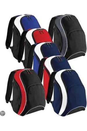 SANTINO Bagbase Teamwear Backpack, kleur Navy/Bright Royal/White