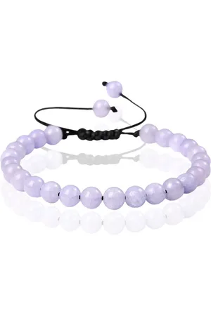 Memphis No.2 Natuursteen Armband Dames - 6mm Purple Angle Stone