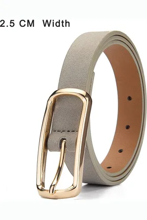 Fler ® | Faux Leren Riem Dames | | Goud Metalen Gesp | Lengte 100 cm | Breedte 1,4 cm | Gesp Breedte 2,5 cm | Gesp Lengte 8 cm | Herfst & Winter Mode | Trendy | Luxe | Casual | Valentijnsdag kado | Kerstcadeau | Sinterklaas kado