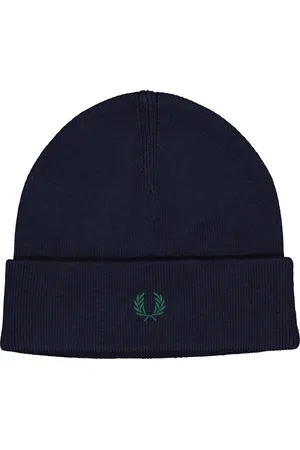 Fred Perry Merino wol beanie muts - marine