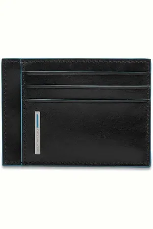 Merkloos Creditcardmapje 11 cm - Blauw - Stijlvol en praktisch