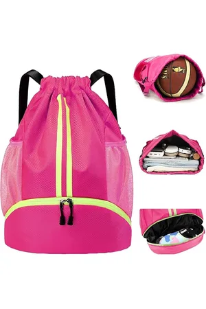 Merkloos Rugzak - Schooltas - Sportrugzak - Sport Rugzak - Unisex - Praktisch & Stijlvol - Met Trekkoord - Verstelbare - Met Balvak Bodemvak - Waterdichte