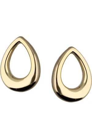 Zilver Oorbellen Dames goudkleurig - Druppels Oorstekers - Delicaat Goudkleurig Echt en Druppels Oorbellen - Amona Jewelry