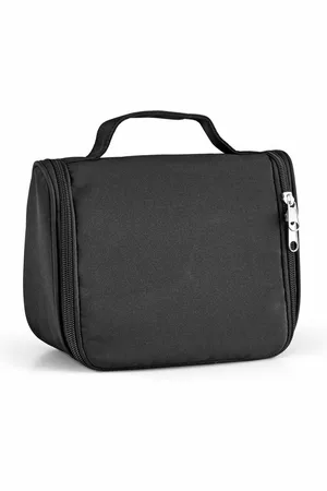 Merkloos Toilettas City Traveler - ophangbaar aan haak - - 20 x 16 x 8 cm - polyester - kind/volwassenen
