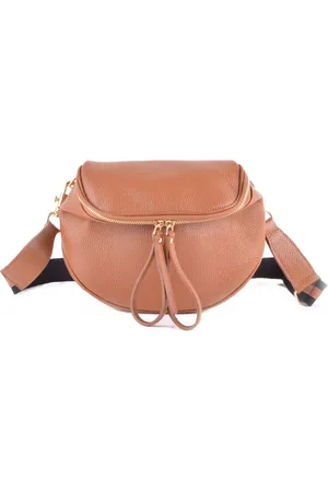 Merkloos Lederen heuptas - - made in Italy