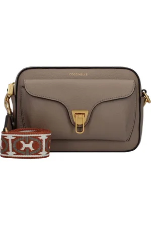 Coccinelle Leren Schoudertas Beat Soft Ribb Crossbody Bag Grained Leather