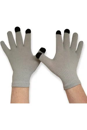 Merkloos Gebreide Winter Handschoenen | Touch Tip Gloves | Touchscreen | One-size | Meerdere kleuren | Paars,Wit,Zwart | Winterhandschoenen | Unisex | Dames en Heren |