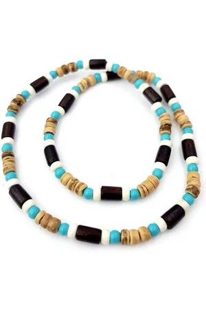 No Evil Kralenketting Marine blauw zwart 45 cm