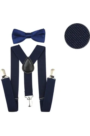 Merkloos Bretels met strik – Donkerblauw