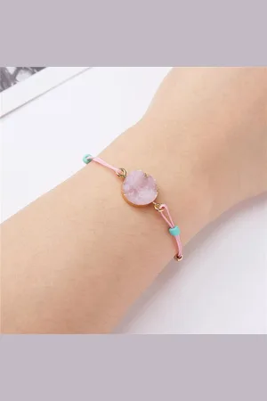 Akyol Armband met steen - armband - pink ribbon - cadeau - borstkankerdag - wereldkankerdag - pink - maand
