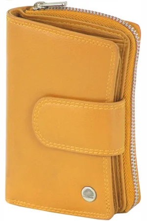 Greenburry Sponsachtig portefeuille leer 8,5 cm