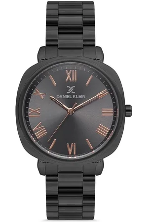 Daniel Klein DK.1.12527-6 - Horloge - Analoog - Dames - Vrouwen - stalen band - Zwart - Grijs - Rosékleurig